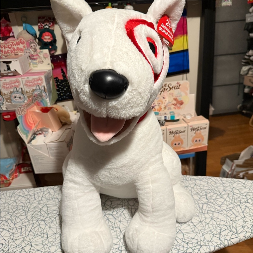 White Plush Dog Toy